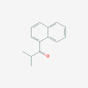 molecular formula C14H14O B8785617 2-Methyl-1-(1-naphthalenyl)-1-propanone CAS No. 61838-78-6