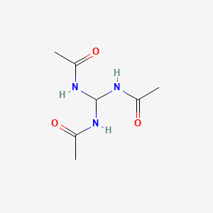 molecular formula C7H13N3O3 B8785712 N-(Bis-acetylamino-methyl)-acetamide 