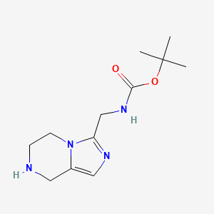 molecular formula C12H20N4O2 B8785739 3-(Boc-aminomethyl)-5,6,7,8-tetrahydroimidazo[1,5-A]pyrazine 