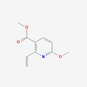 molecular formula C10H11NO3 B8785793 6-Methoxy-2-vinyl-nicotinic acid methyl ester 