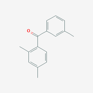 molecular formula C16H16O B8785839 (2,4-Dimethylphenyl)-(3-methylphenyl)methanone CAS No. 13152-95-9