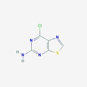 molecular formula C5H3ClN4S B8785878 7-Chlorothiazolo[5,4-d]pyrimidin-5-amine 