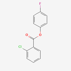 molecular formula C13H8ClFO2 B8785934 4-Fluorophenyl 2-chlorobenzoate CAS No. 2069-50-3