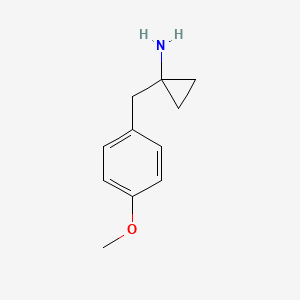molecular formula C11H15NO B8785948 1-(4-Methoxybenzyl)cyclopropanamine 
