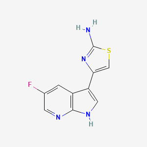 2-Thiazolamine, 4-(5-fluoro-1H-pyrrolo[2,3-b]pyridin-3-yl)-