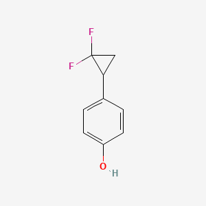 molecular formula C9H8F2O B8786347 4-(2,2-Difluorocyclopropyl)phenol 