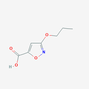 molecular formula C7H9NO4 B8786355 3-Propoxyisoxazole-5-carboxylic acid 