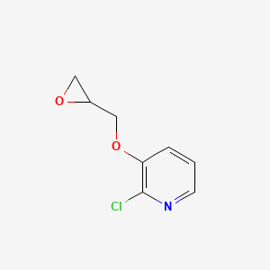 molecular formula C8H8ClNO2 B8786359 2-Chloro-3-(oxiran-2-ylmethoxy)pyridine 