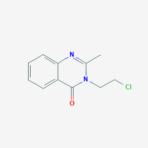 molecular formula C11H11ClN2O B8786366 3-(2-chloroethyl)-2-methyl-3H-4quinazolinone CAS No. 59760-87-1