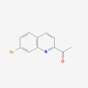 molecular formula C11H8BrNO B8786370 1-(7-Bromoquinolin-2-yl)ethanone 