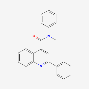molecular formula C23H18N2O B8786390 N-methyl-N,2-diphenylquinoline-4-carboxamide CAS No. 92566-69-3