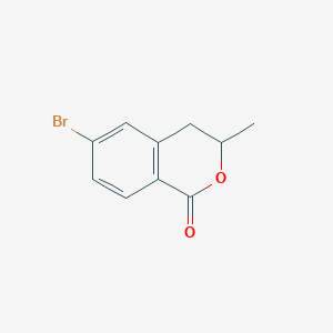 molecular formula C10H9BrO2 B8786435 6-Bromo-3-methylisochroman-1-one 