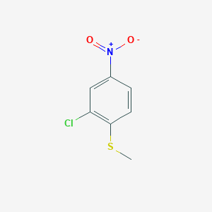 molecular formula C7H6ClNO2S B8786458 2-Chloro-1-(methylsulfanyl)-4-nitrobenzene CAS No. 77146-55-5