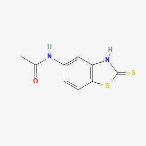 molecular formula C9H8N2OS2 B8786474 N-(2-Sulfanylidene-2,3-dihydro-1,3-benzothiazol-5-yl)acetamide CAS No. 58759-62-9