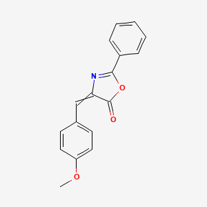molecular formula C17H13NO3 B8786485 2-Phenyl-4-(4-methoxybenzylidene)-5-oxazolone 