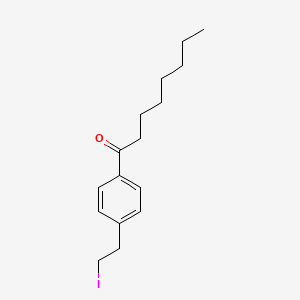 B8786513 1-(4-(2-Iodoethyl)phenyl)octan-1-one CAS No. 219307-01-4