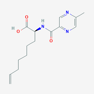 B8786551 (S)-2-(5-methylpyrazine-2-carboxamido)non-8-enoic acid CAS No. 1216941-97-7