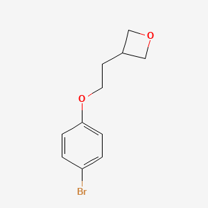 molecular formula C11H13BrO2 B8786567 3-(2-(4-Bromophenoxy)ethyl)oxetane 