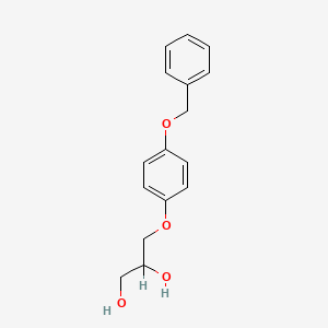 molecular formula C16H18O4 B8786572 3-(p-Benzyloxyphenoxy)-1,2-propanediol CAS No. 108840-40-0