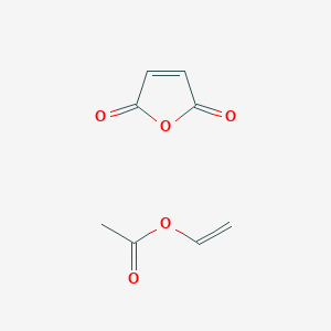 molecular formula C8H8O5 B8786607 Acetic acid ethenyl ester, polymer with 2,5-furandione CAS No. 9011-07-8
