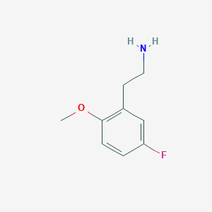 molecular formula C9H12FNO B8786617 2-(5-Fluoro-2-methoxyphenyl)ethanamine 