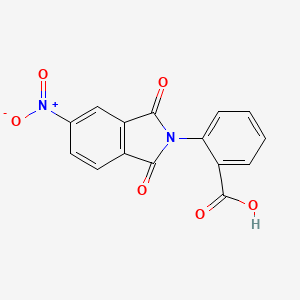 molecular formula C15H8N2O6 B8786667 4-nitro-N-(o-carboxyphenyl)phthalimide 