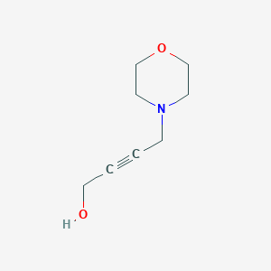 molecular formula C8H13NO2 B8786683 4-Morpholinobut-2-YN-1-OL CAS No. 4480-49-3