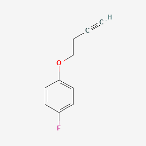 molecular formula C10H9FO B8786713 1-[(But-3-yn-1-yl)oxy]-4-fluorobenzene CAS No. 391678-45-8