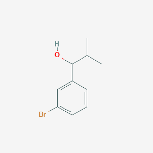 molecular formula C10H13BrO B8786714 1-(3-Bromophenyl)-2-methylpropan-1-ol 
