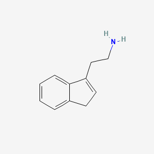 molecular formula C11H13N B8786753 1H-Indene-3-ethanamine 