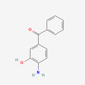 molecular formula C13H11NO2 B8786776 Methanone, (4-amino-3-hydroxyphenyl)phenyl- CAS No. 31684-63-6