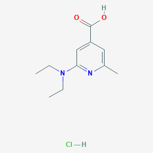 molecular formula C11H17ClN2O2 B8786786 2-(Diethylamino)-6-methylisonicotinic acid hydrochloride 