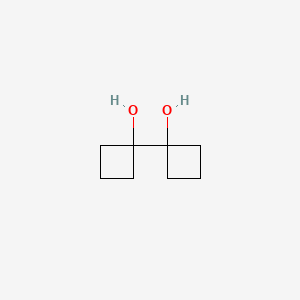 molecular formula C8H14O2 B8786864 (1,1'-Bicyclobutyl)-1,1'-diol CAS No. 82491-67-6