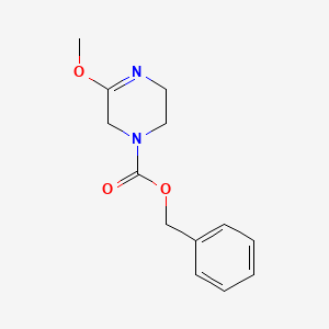 molecular formula C13H16N2O3 B8786940 benzyl 3-methoxy-5,6-dihydropyrazine-1(2H)-carboxylate 