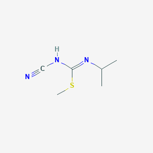 molecular formula C6H11N3S B8786991 1-Isopropyl-2-methyl-3-cyanoisothiourea 