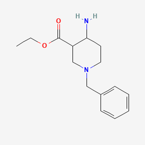 molecular formula C15H22N2O2 B8786997 Ethyl 4-amino-1-benzylpiperidine-3-carboxylate CAS No. 892863-69-3