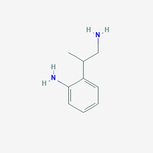 molecular formula C9H14N2 B8787048 2-(1-Aminopropan-2-yl)aniline CAS No. 411210-76-9
