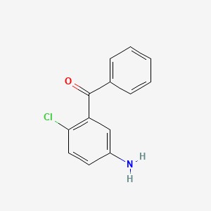 molecular formula C13H10ClNO B8787076 (5-Amino-2-chlorophenyl)(phenyl)methanone 