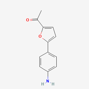 molecular formula C12H11NO2 B8787109 1-[5-(4-Amino-phenyl)-furan-2-yl]ethanone 