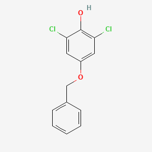 molecular formula C13H10Cl2O2 B8787145 2,6-Dichloro-4-benzyloxyphenol CAS No. 155916-12-4