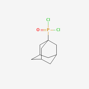 molecular formula C10H15Cl2OP B8787175 Phosphonic dichloride, tricyclo(3.3.1.1(sup 3,7))dec-1-yl- CAS No. 23906-87-8
