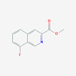 molecular formula C11H8FNO2 B8787195 Methyl 8-fluoroisoquinoline-3-carboxylate 