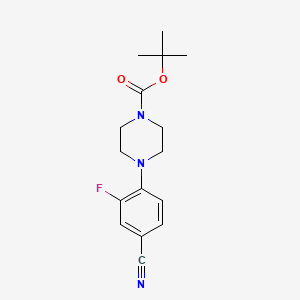 Tert-butyl 4-(4-cyano-2-fluorophenyl)piperazine-1-carboxylate