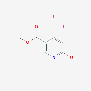 molecular formula C9H8F3NO3 B8787230 Methyl 6-methoxy-4-(trifluoromethyl)nicotinate 