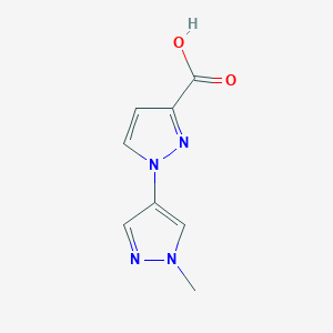 1-(1-methyl-1H-pyrazol-4-yl)-1H-pyrazole-3-carboxylic acid