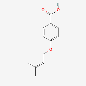 molecular formula C12H14O3 B8787274 4-(3-Methylbut-2-enoxy)benzoic acid CAS No. 28090-15-5