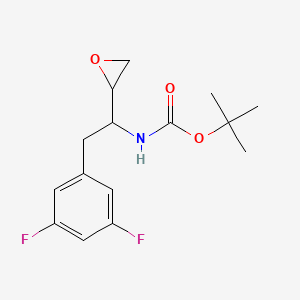 molecular formula C15H19F2NO3 B8787275 tert-Butyl 2-(3,5-difluorophenyl)-1-(oxiran-2-yl)ethylcarbamate 