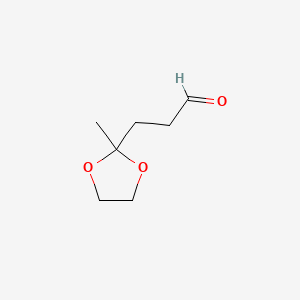 1,3-Dioxolane-2-propanal, 2-methyl-