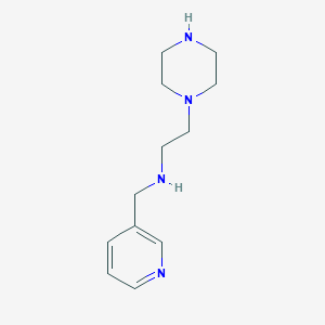 molecular formula C12H20N4 B8787305 2-(1-piperazinyl)-N-(3-pyridinylmethyl)ethanamine CAS No. 6957-13-7
