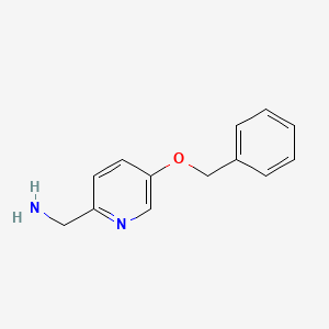 molecular formula C13H14N2O B8787328 1-[5-(Benzyloxy)pyridin-2-YL]methanamine 